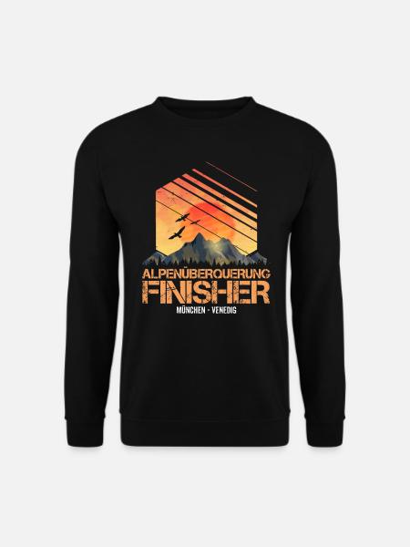 Alpenüberquerung Finisher München Venedig - Unisex Pullover - Schwarz