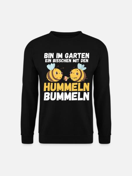 Gartenarbeit Hobbygärtner Biene Gärtner Garten - Unisex Pullover - Schwarz