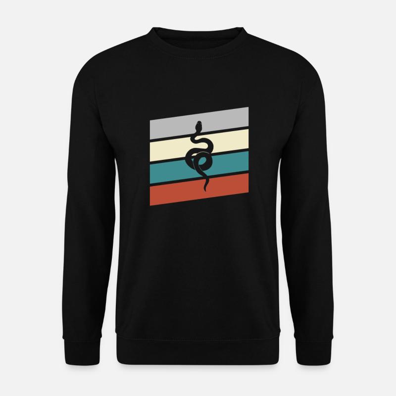 Snake Retro - Unisex Sweatshirt - black