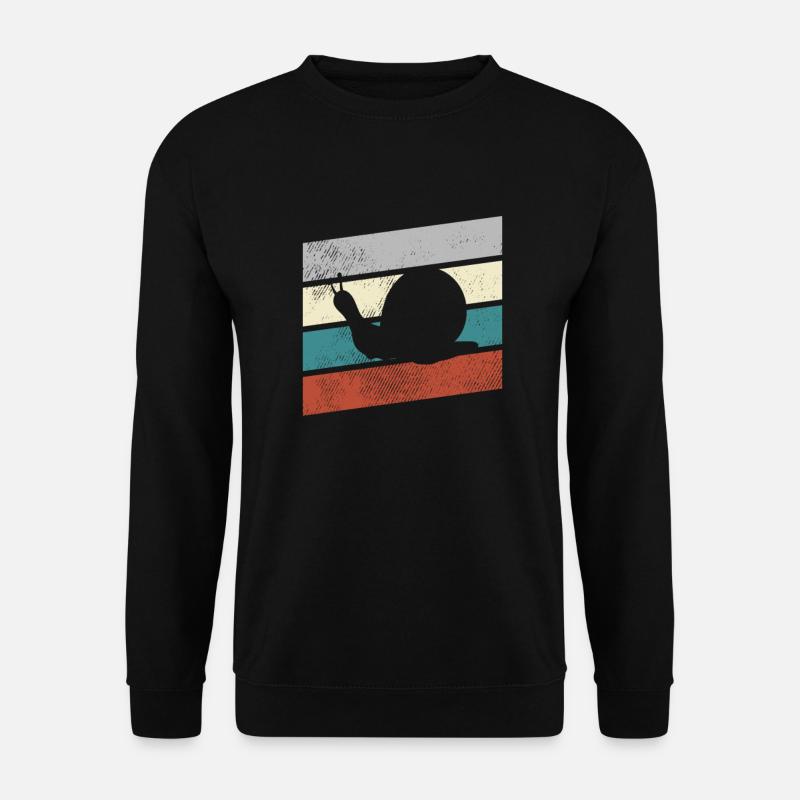 Snail Retro - Unisex Sweatshirt - black
