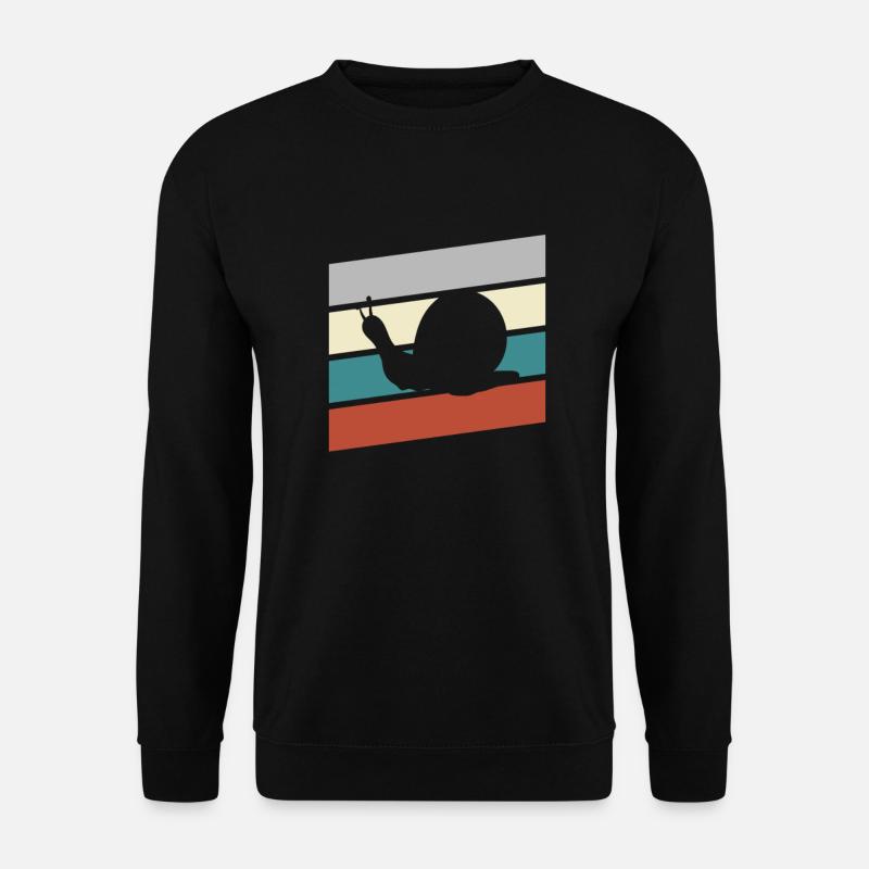 Snail Retro - Unisex Sweatshirt - black