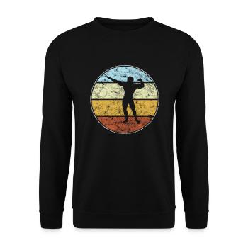 Carrosserie Rétro - Sweat-shirt Unisexe - noir - Devant - Alina (178cm) & Michal (187cm)