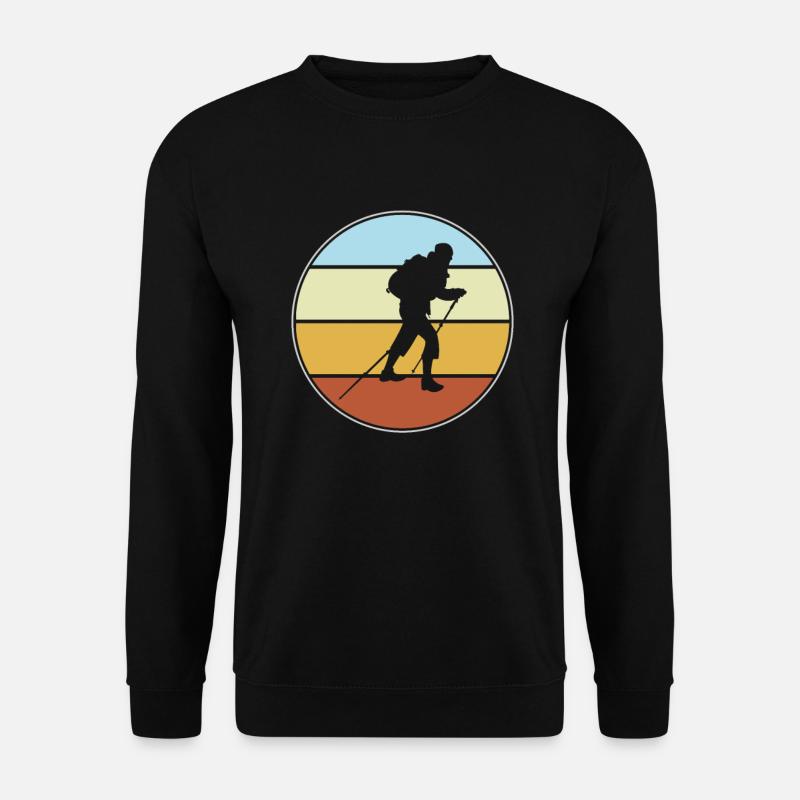 Wandern Retro - Unisex Pullover - Schwarz