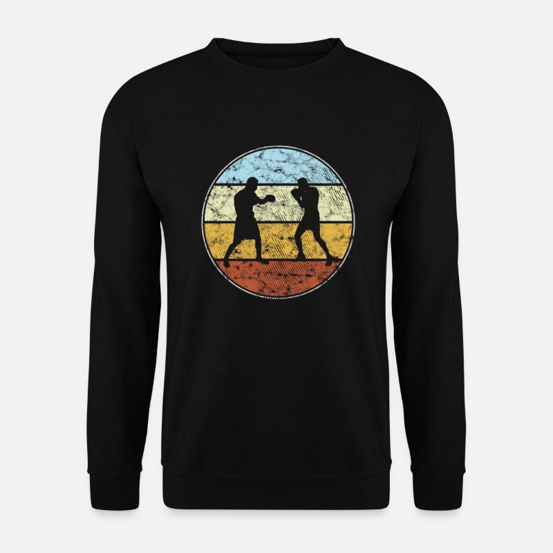 Boxe Rétro - Sweat-shirt Unisexe - noir