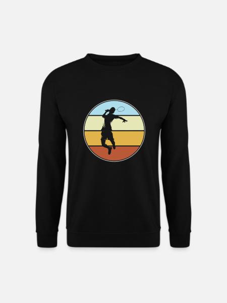 Tennis Rétro - Sweat-shirt Unisexe - noir
