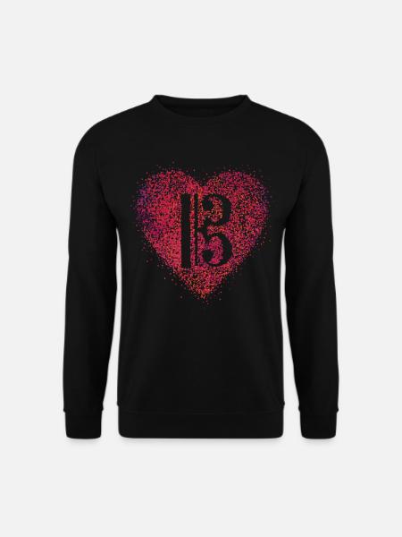 Clef de sol alto Alto chanteuse alto - Sweat-shirt Unisexe - noir
