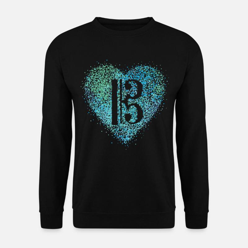 Violaschlüssel Notenschlüssel Viola Musiklehrer - Unisex Pullover - Schwarz