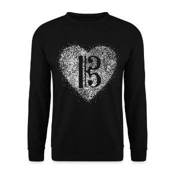 Viola Key Alto Singer Viola Orchestra Choir - Unisex Sweatshirt - black - Front - Alina (178cm) & Michal (187cm)