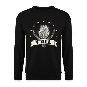 Farmer Farmer Grain Farmer Farm Country Egg - Unisex Sweatshirt - black - Front - Alina (178cm) & Michal (187cm)