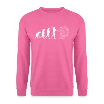 AI Evolution - Funny Artificial Intelligence - Unisex Pullover - Pink - Vorne