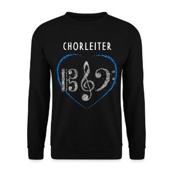 Chorleiter Chor Notenschlüssel Musiker Dirigent - Unisex Pullover - Schwarz - Vorne - Alina (178cm) & Michal (187cm)