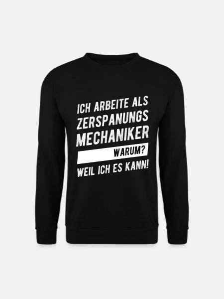 Zerspanungsmechaniker Zerspaner Prüfung Bestanden - Unisex Pullover - Schwarz