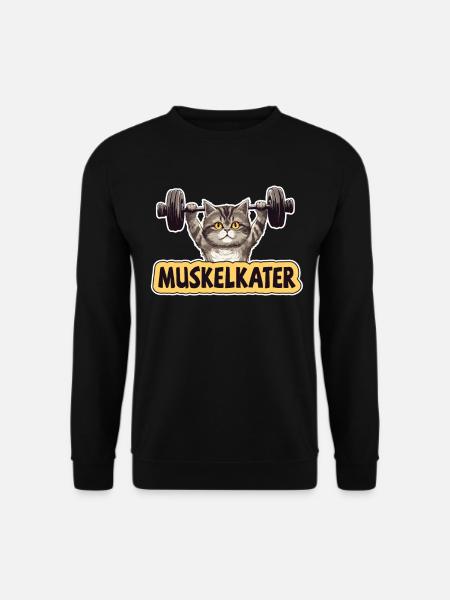 Fitness Fitnesstrainer Bodybuilder Muskelkater Gym - Unisex Pullover - Schwarz