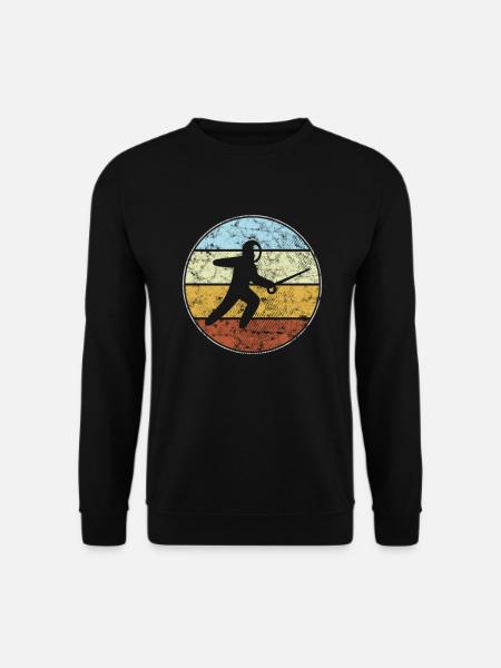 Fencing Retro - Unisex Sweatshirt - black