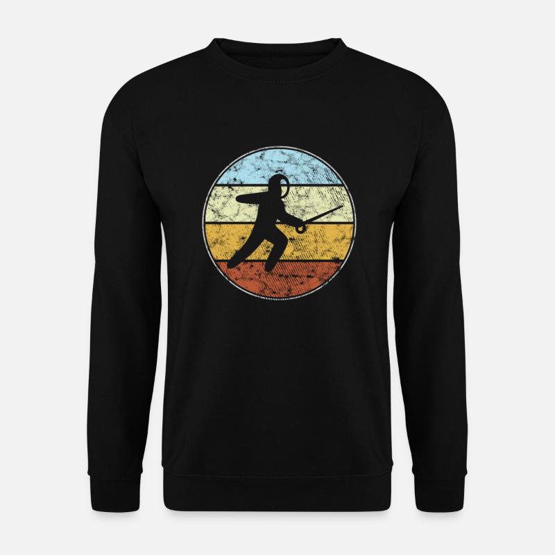 Escrime Rétro - Sweat-shirt Unisexe - noir