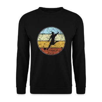 Football Rétro - Sweat-shirt Unisexe - noir - Devant - Alina (178cm) & Michal (187cm)