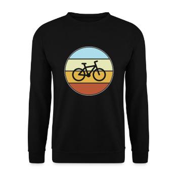 Vélo Rétro - Sweat-shirt Unisexe - noir - Devant - Alina (178cm) & Michal (187cm)