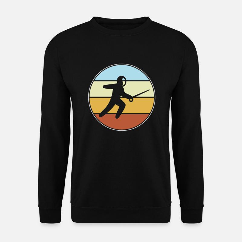 Escrime Rétro - Sweat-shirt Unisexe - noir