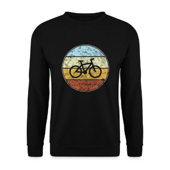 Vélo Rétro - Sweat-shirt Unisexe - noir - Devant - Alina (178cm) & Michal (187cm)