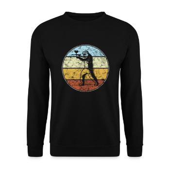 Paintball Rétro - Sweat-shirt Unisexe - noir - Devant - Alina (178cm) & Michal (187cm)