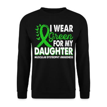 Portez du vert pour le Mois de la sensibilisation pour - Sweat-shirt Unisexe - noir - Devant - Alina (178cm) & Michal (187cm)
