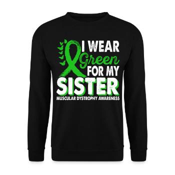 Portez du vert pour le Mois de la sensibilisation pour - Sweat-shirt Unisexe - noir - Devant - Alina (178cm) & Michal (187cm)