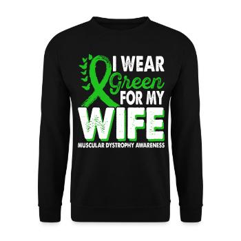 Portez du vert pour le Mois de la sensibilisation pour - Sweat-shirt Unisexe - noir - Devant - Alina (178cm) & Michal (187cm)