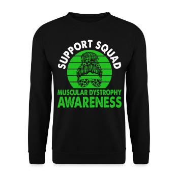 Unterstützen Sie Squad Muscular Dystrophy - Unisex Pullover - Schwarz - Vorne - Alina (178cm) & Michal (187cm)