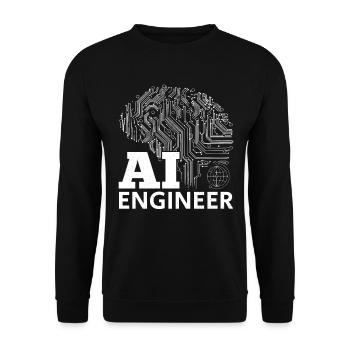 Artificial Intelligence Engineer - AI Engineer - Unisex Pullover - Schwarz - Vorne - Alina (178cm) & Michal (187cm)