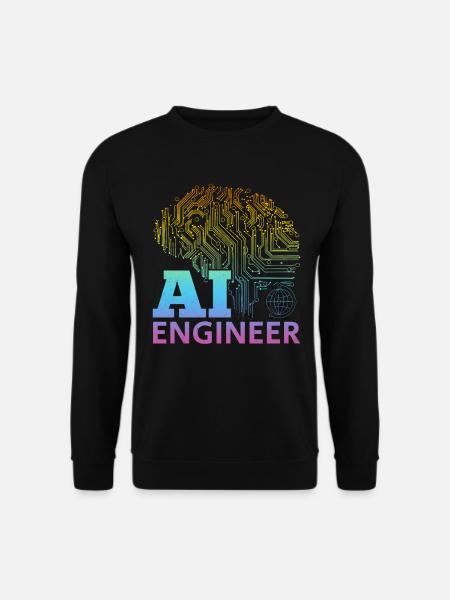 AI Engineer - Ai Artificial Intelligence Machine L - Unisex Pullover - Schwarz