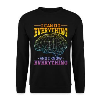 Artificial Intelligence Quotes Artificial Intellig - Unisex Pullover - Schwarz - Vorne - Alina (178cm) & Michal (187cm)