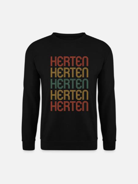 Hertenerin Hertener Herten - Unisex Pullover - Schwarz