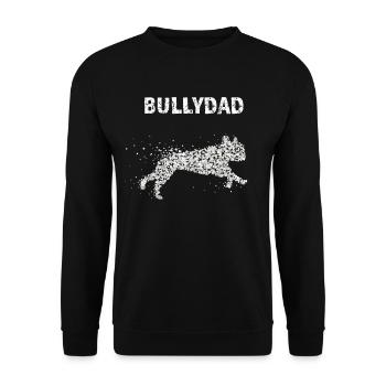 Bully Dad Français Bulldog Dog Daddy Dogs - Sweat-shirt Unisexe - noir - Devant - Alina (178cm) & Michal (187cm)