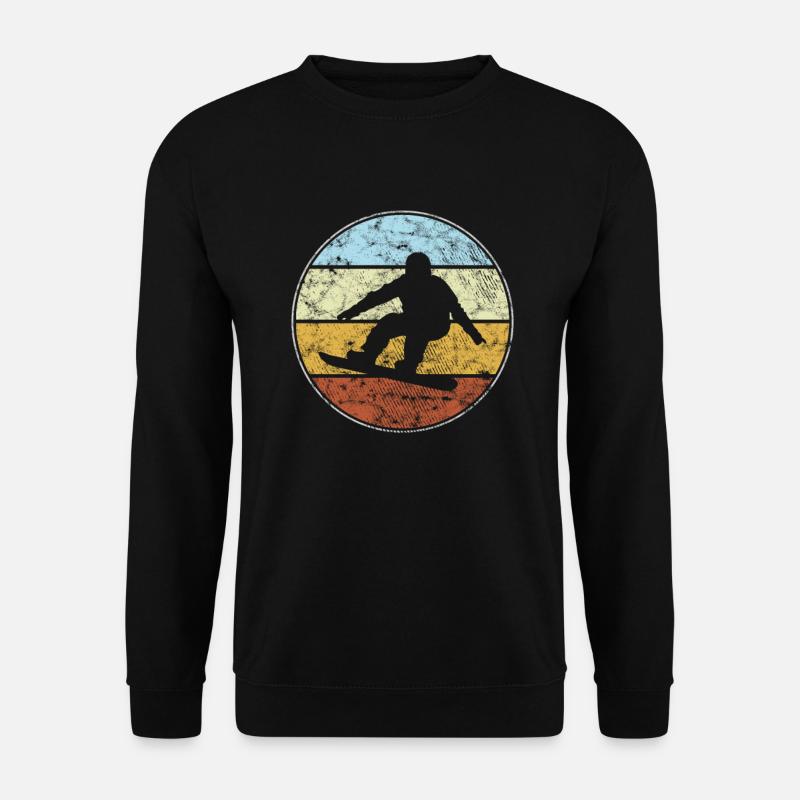 Snowboard Rétro - Sweat-shirt Unisexe - noir