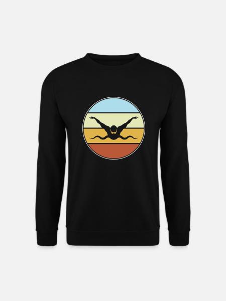 Natation Rétro - Sweat-shirt Unisexe - noir