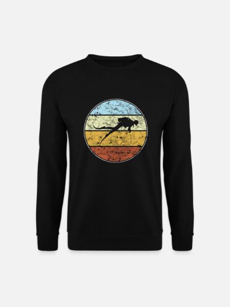 Diving Retro - Unisex Sweatshirt - black