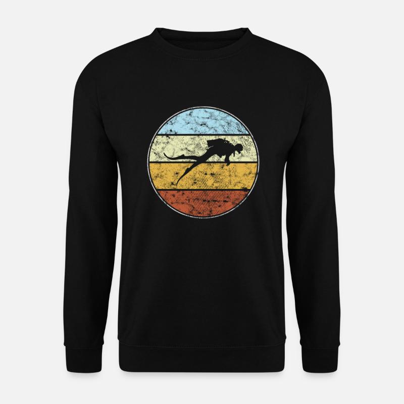 Plongée Rétro - Sweat-shirt Unisexe - noir