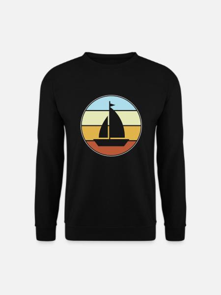 Rétro de la voile - Sweat-shirt Unisexe - noir
