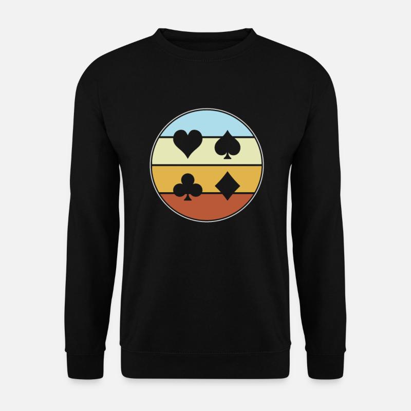 Poker Retro - Unisex Sweatshirt - black