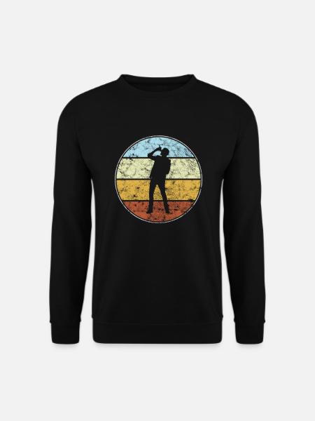 Sänger Retro - Unisex Pullover - Schwarz