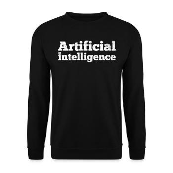 Artificial Intelligence - Unisex Pullover - Schwarz - Vorne - Alina (178cm) & Michal (187cm)
