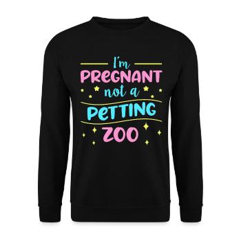 Nous allons avoir une annonce de bébé - Sweat-shirt Unisexe - noir - Devant - Alina (178cm) & Michal (187cm)