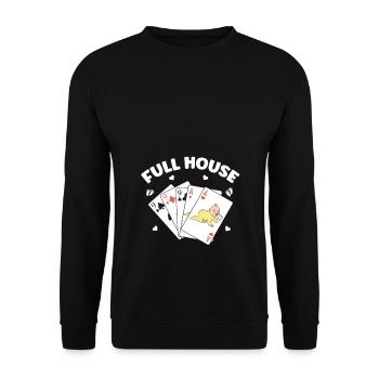 We Are Going To Have A Baby Announcement - Unisex Sweatshirt - black - Front - Alina (178cm) & Michal (187cm)