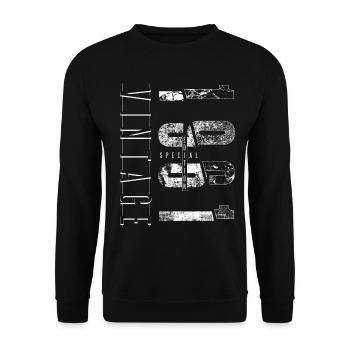 Vintage 1961 Special Edition Year of birth 1961 - Unisex Sweatshirt - black - Front - Alina (178cm) & Michal (187cm)