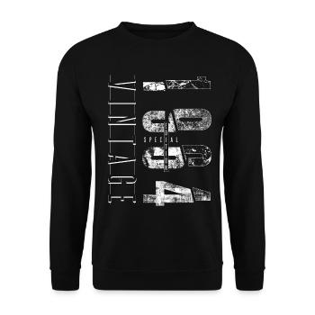 Vintage 1964 Special Edition Year of birth 1964 - Unisex Sweatshirt - black - Front - Alina (178cm) & Michal (187cm)