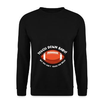 Nous allons avoir une annonce de bébé - Sweat-shirt Unisexe - noir - Devant - Alina (178cm) & Michal (187cm)
