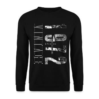 Vintage 1972 Special Edition Year of birth 1972 - Unisex Sweatshirt - black - Front - Alina (178cm) & Michal (187cm)