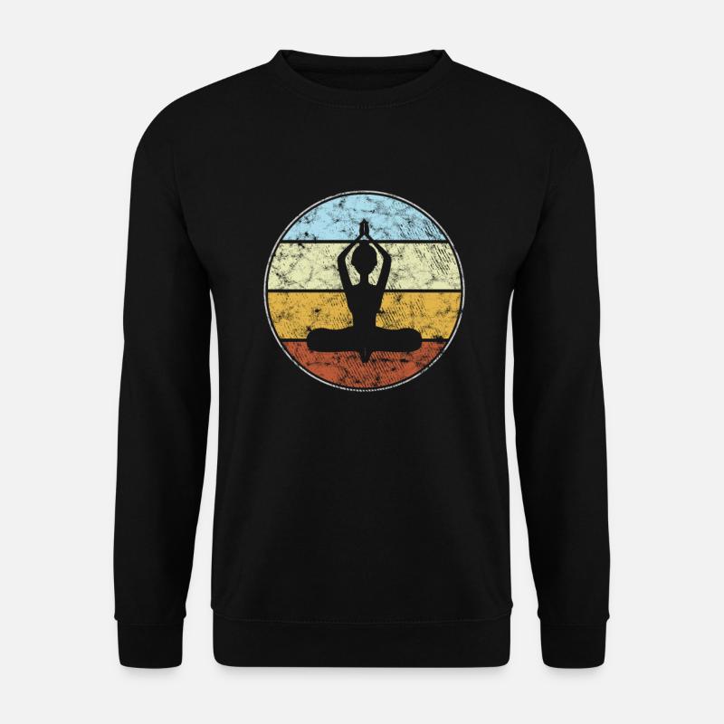 Yoga Retro - Unisex Sweatshirt - black