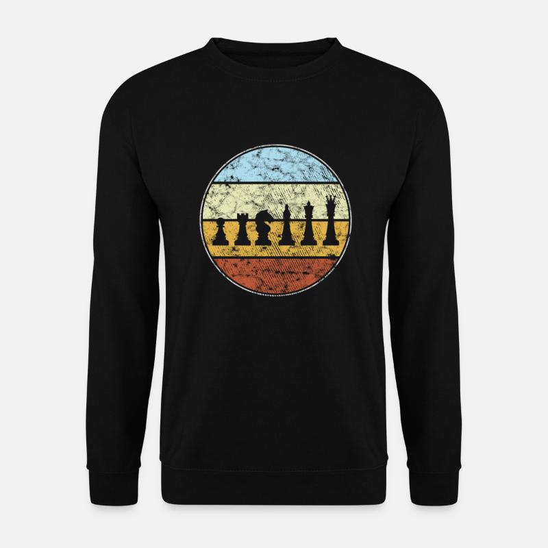 Échecs Rétro - Sweat-shirt Unisexe - noir