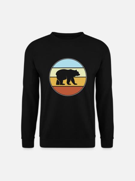 Bear Retro - Unisex Sweatshirt - black